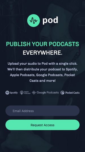 Pod Request Landing Page Challenge from FrontendMentor