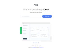 Ping Coming-Soon Challenge from FrontendMentor